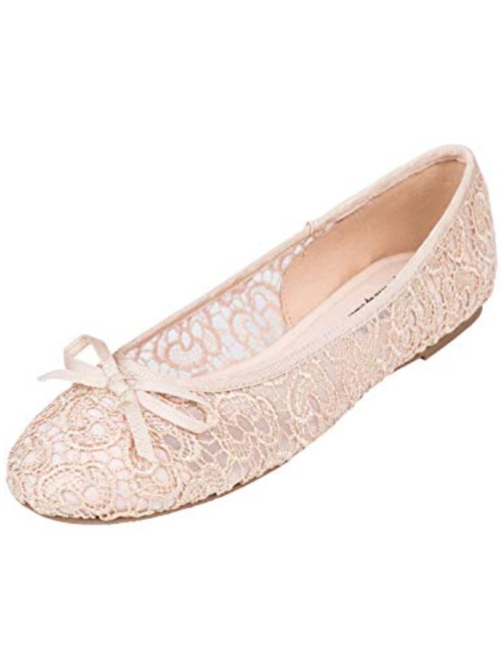 Women's Lace Crochet Ballet Flats w/ Foam Cushion Insole